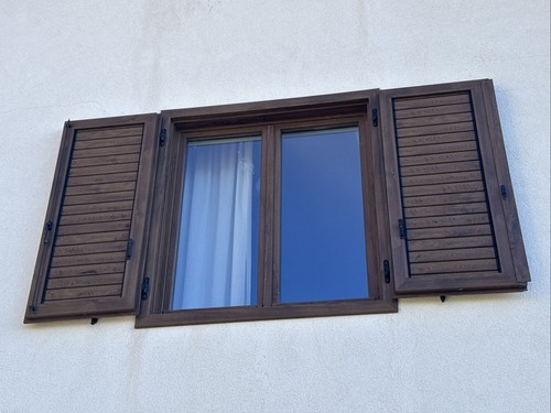 Finestra pvc noce doppio - finestra, in
